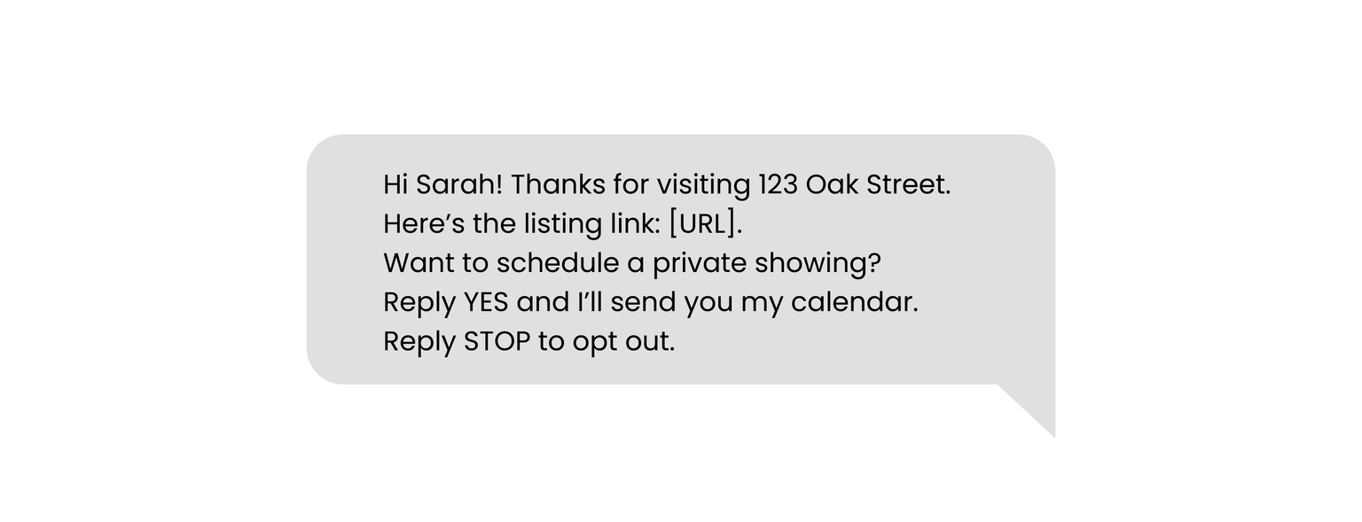 Text Marketing for Open Houses