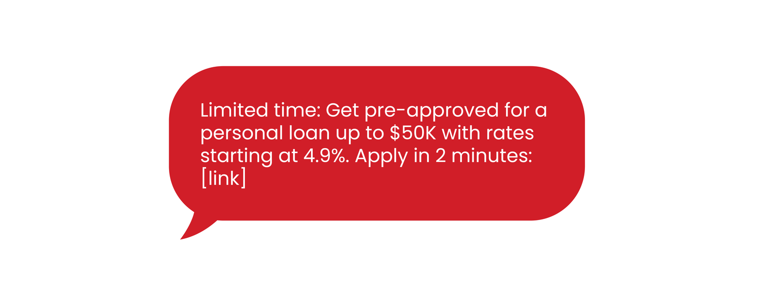 SMS for Finance Company