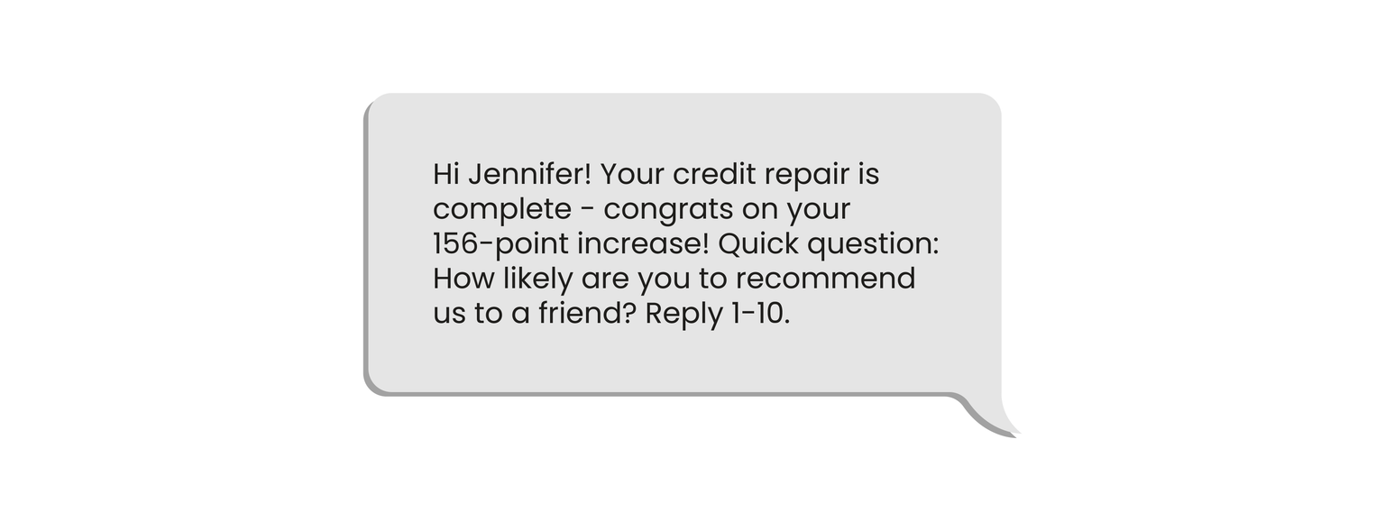 Text Mesaging for credit repair