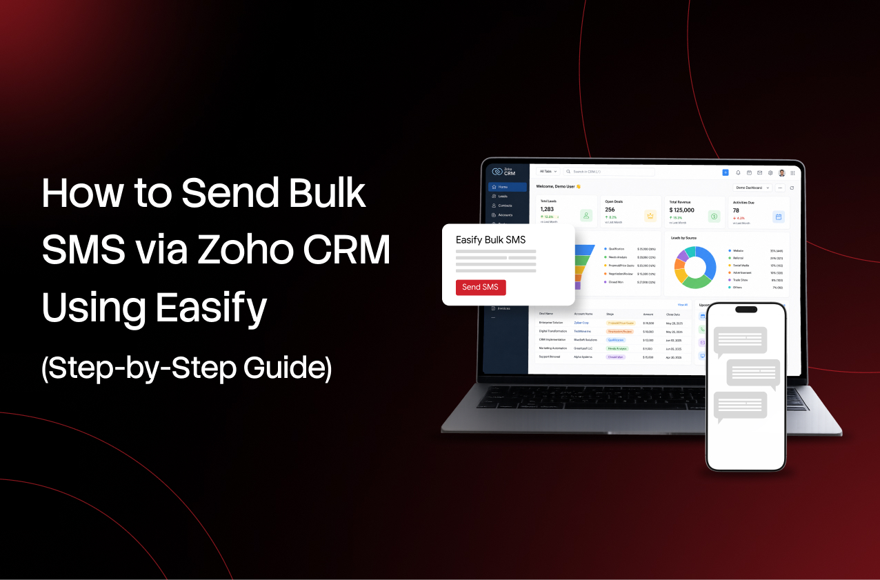 How to Send Bulk SMS via Zoho CRM Using Easify: Complete Guide