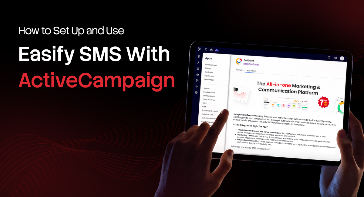 How to Easily Set Up Easify SMS with ActiveCampaign for Better Engagement