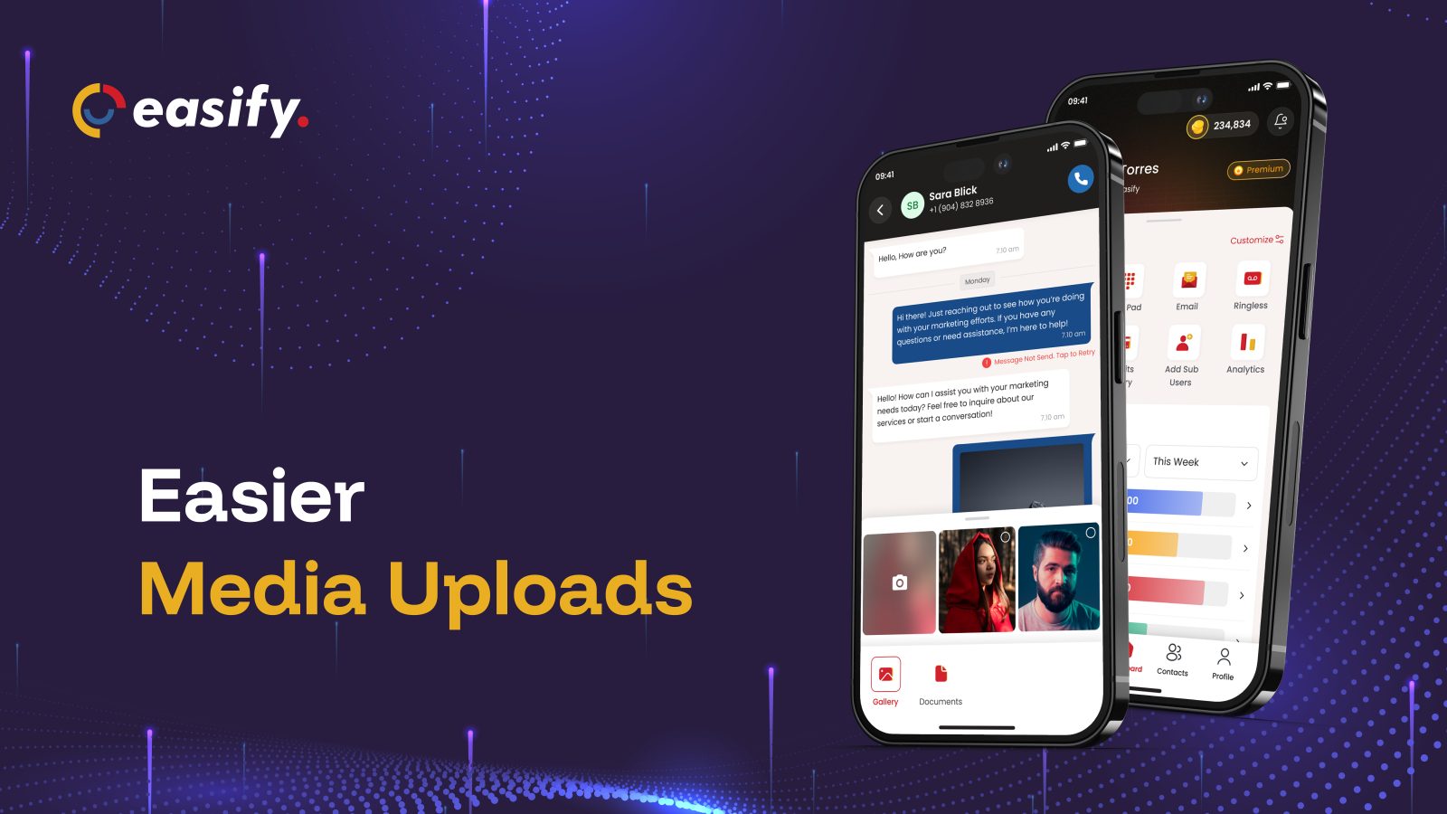 Easify app update: easier media uploads in conversations
